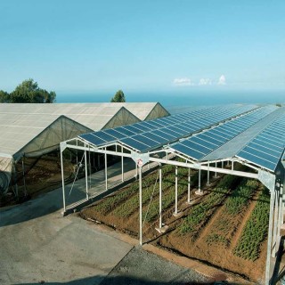 Outdoor Galvanized Anodized Solar Greenhouse With Shading System